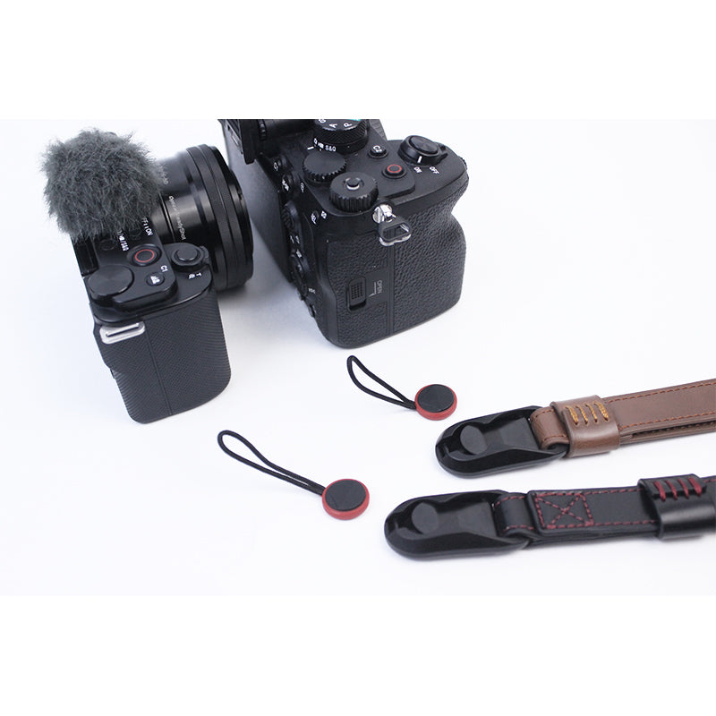 For Fujifilm XT4 XS10 Sony A7M4 A7r3 Quick Release Carrying Rope PU Leather Camera Hanging Strap