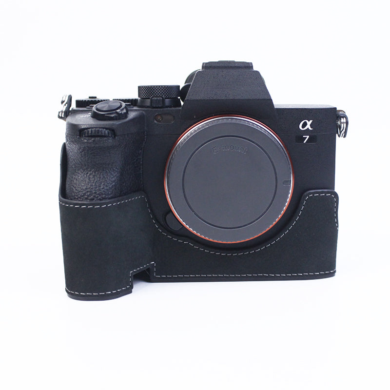 For Sony A7M4/A7S3/A1 Convenient Detachable Camera Bottom Case Protective Half Body Cover Holder