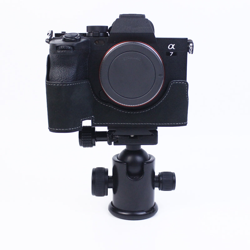 For Sony A7M4/A7S3/A1 Convenient Detachable Camera Bottom Case Protective Half Body Cover Holder