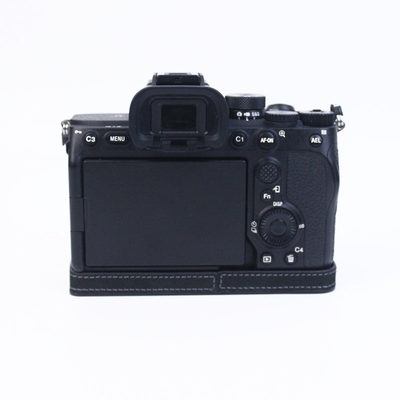 For Sony A7M4/A7S3/A1 Convenient Detachable Camera Bottom Case Protective Half Body Cover Holder