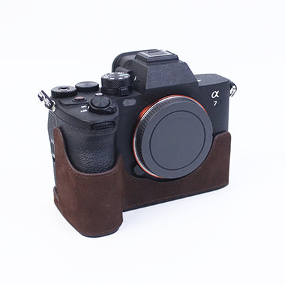 For Sony A7M4/A7S3/A1 Convenient Detachable Camera Bottom Case Protective Half Body Cover Holder