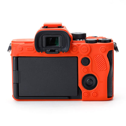 For Sony A7IV/A74/A7M4 Silicone Camera Sleeve Case Anti-slip Anti-dust SLR Camera Body Protective Cover