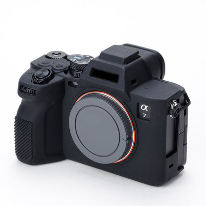 For Sony A7IV/A74/A7M4 Silicone Camera Sleeve Case Anti-slip Anti-dust SLR Camera Body Protective Cover