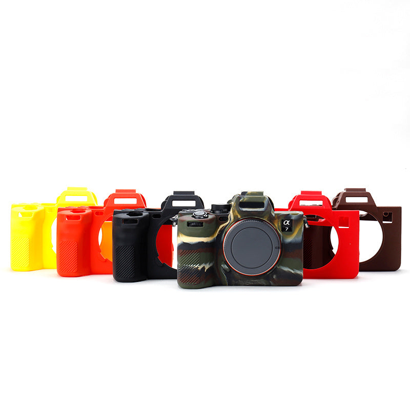 For Sony A7IV/A74/A7M4 Silicone Camera Sleeve Case Anti-slip Anti-dust SLR Camera Body Protective Cover