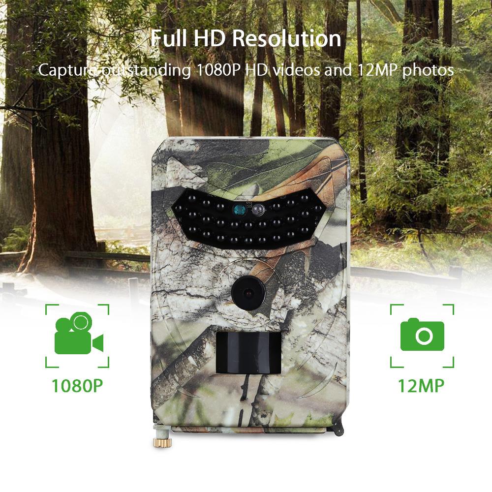 PR-100 12MP Photo-traps Wild Hunting Camera 1080P Trail Hunting Game Camera Wildlife Scouting Camera