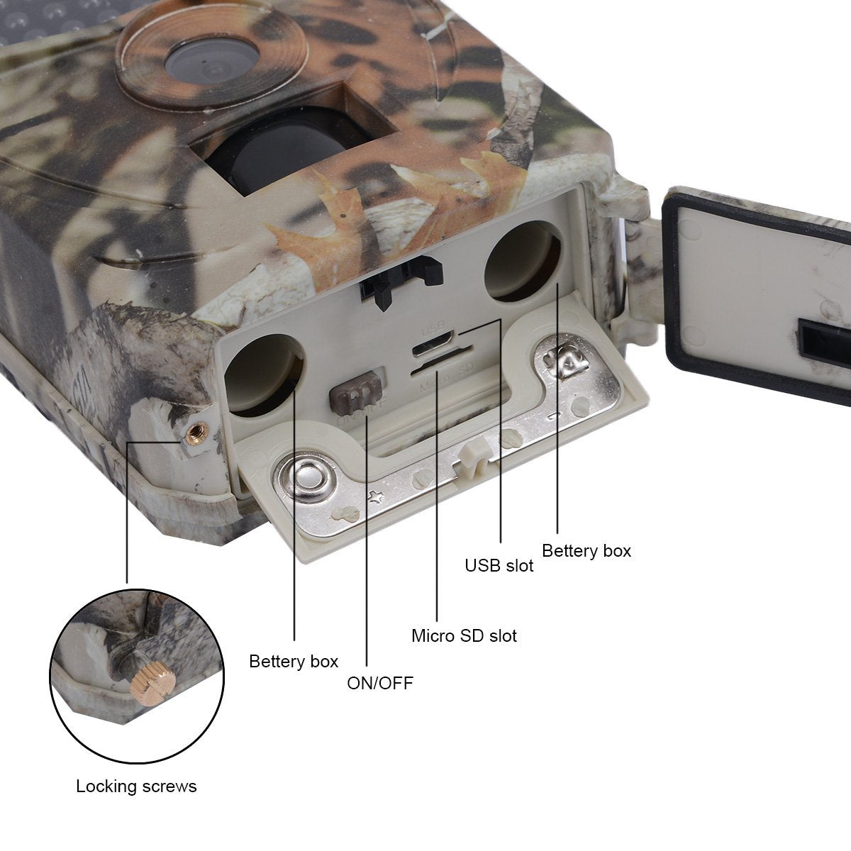 PR-100 12MP Photo-traps Wild Hunting Camera 1080P Trail Hunting Game Camera Wildlife Scouting Camera