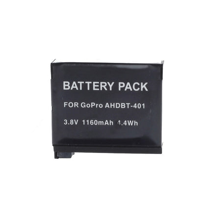 1160mAh AHDBT-401 Rechargeable Battery Replacement for GoPro Hero 4