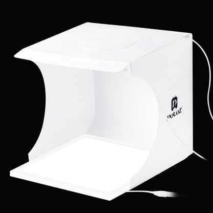 PULUZ PU5137 LED Photography Shadowless Bottom Light Lamp Panel Pad + 2LED Panels 20CM Lightbox Photo Studio Shooting Tent Box