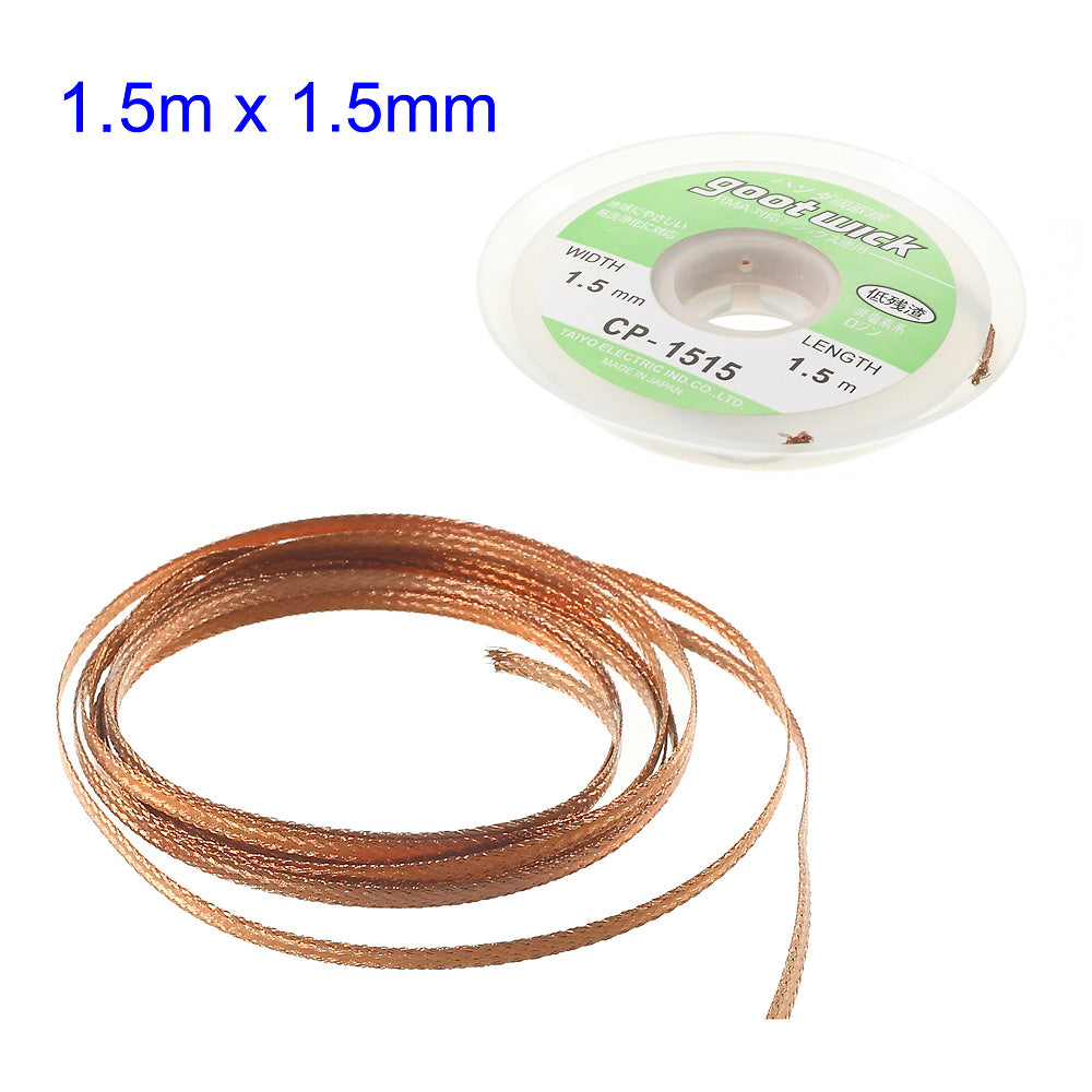 GOOT Wick 1.5mmx1.5m Desoldering Remover Braid Wire CP-1515