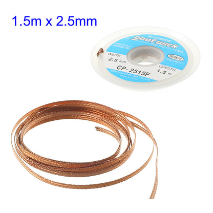 GOOT Wick 2.5mmx1.5m Desoldering Remover Braid Cable CP-2515F