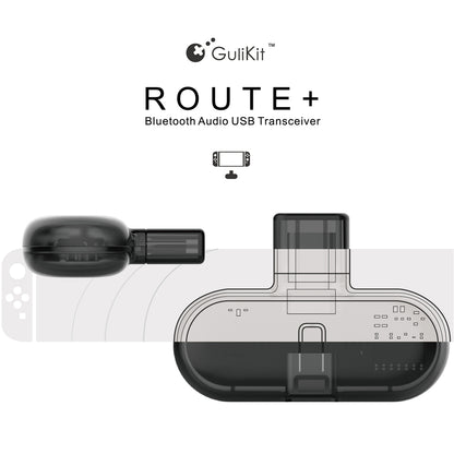 GULIKIT Route+ Wireless Bluetooth Type-C USB Adapter Audio Transmitter for Nintendo Switch Real-time Audio Sync