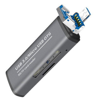 ADS-102 USB 3.0 Card Reader Expansion Card Micro USB to SD OTG Adapter for iOS Android Computer