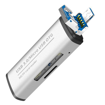 ADS-102 USB 3.0 Card Reader Expansion Card Micro USB to SD OTG Adapter for iOS Android Computer