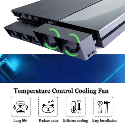 DOBE TP4-005 Plastic Super Cooling Fan for PS4 Gaming Console with Power Cable