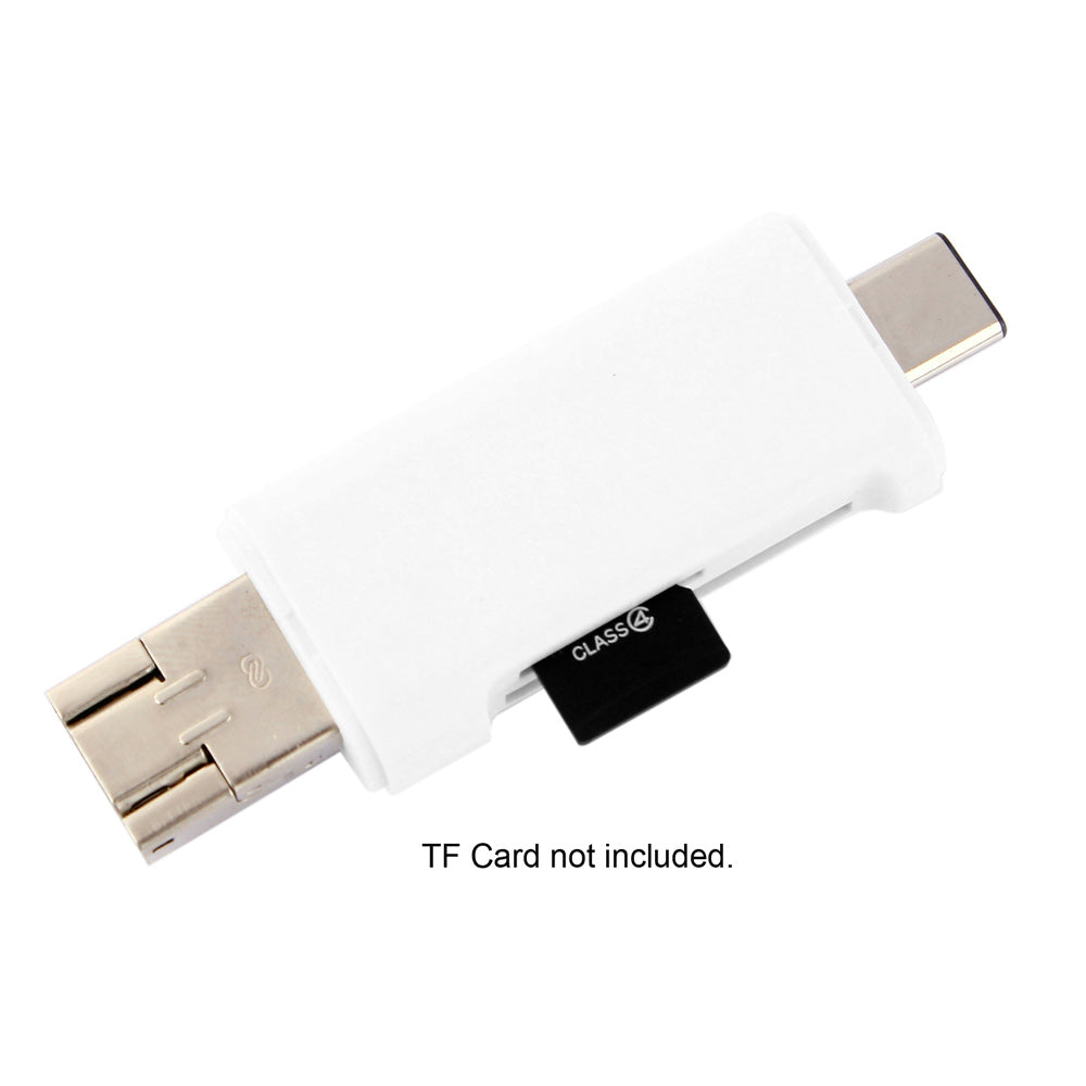 3 in 1 Type C + USB + Micro USB TF/Micro SD & SD Card Reader