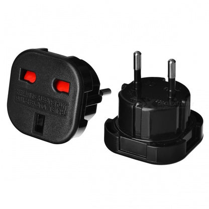 10Pcs/Set EU to UK AC Power Travel Plug Adapter Socket Converters