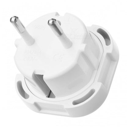 10Pcs/Set EU to UK AC Power Travel Adapter Plug Converter with Safety Shutter- White