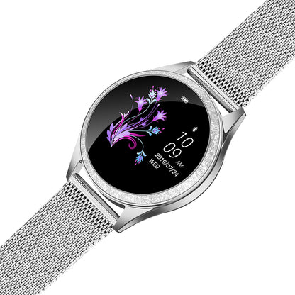 KW20 Multi-function Health Tracker IP68 Waterproof Bluetooth Smart Watch [Stainless Steel Strap]