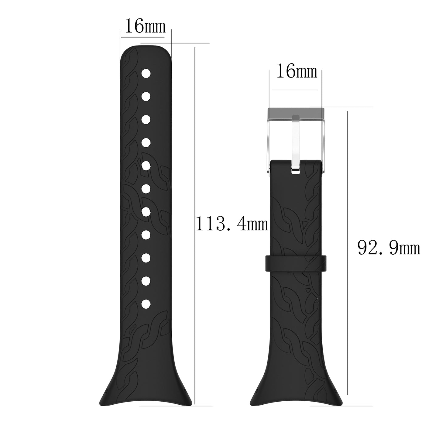 Women Soft Sports TPE Watch Strap for Suunto M1/M2/M4 /M5