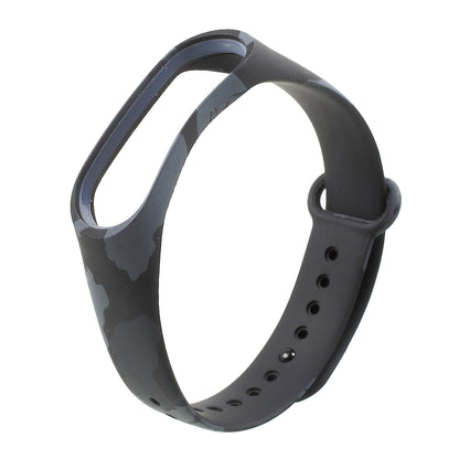 Camouflage Soft Silicone Watch Strap Band for Xiaomi Mi Band 3