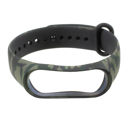 Camouflage Soft Silicone Watch Strap Band for Xiaomi Mi Band 3