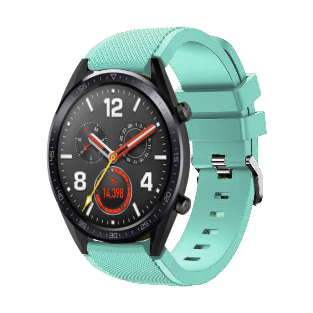 For Huawei Watch GT/Honor Watch Magic 22mm Twill Texture Silicone Watch Strap Wristband Replacement