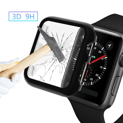 Electroplating PC+Tempered Glass Watch Screen Protector Film for Apple Watch Series 4 40mm