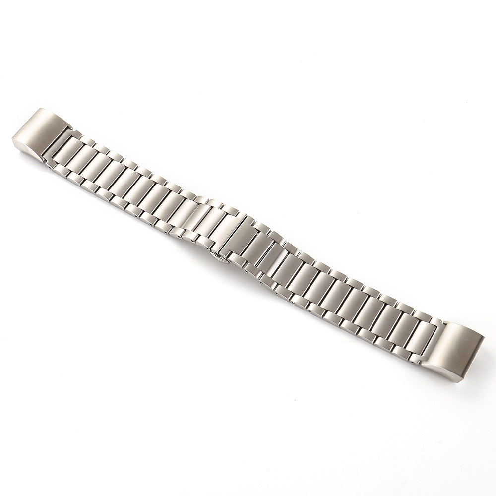 Three Beads Stainless Steel Watch Band Strap for Fitbit Charge 2