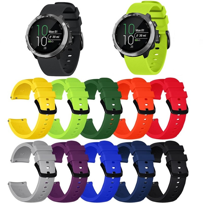 20mm Twill Texture Silicone Smart Watch Strap for GarminMove Luxe/Move Style/Move 3/Move Venu