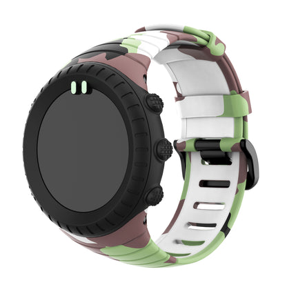 Camouflage Silicone Smart Watch Band for Suunto Core