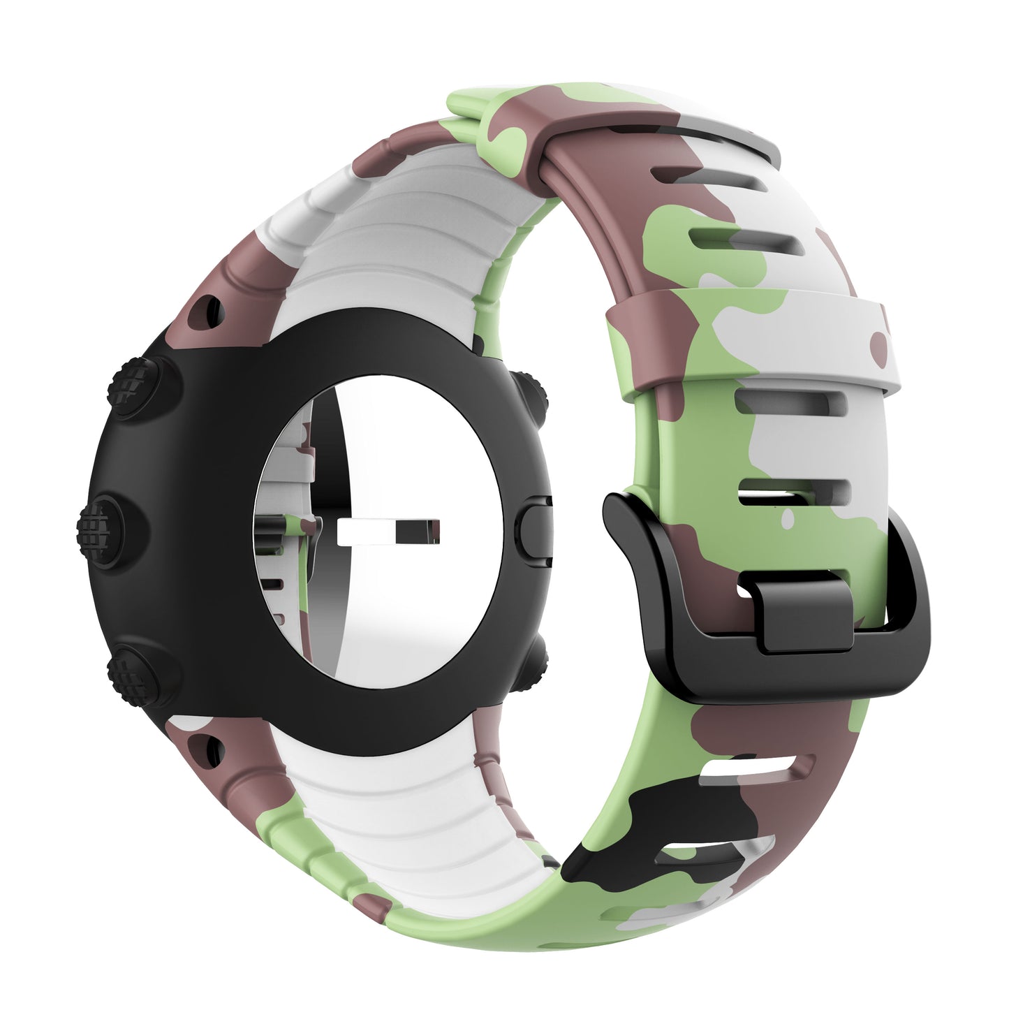 Camouflage Silicone Smart Watch Band for Suunto Core