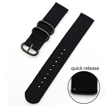 20mm Nylon Watch Band Strap 20mm for Samsung Galaxy Watch4 Classic 46mm 42mm/Watch4 44mm 40mm/Watch Active 2/Huawei Watch GT 42mm