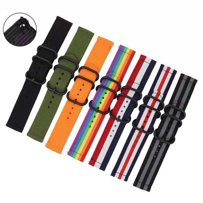 20mm Nylon Watch Band Strap 20mm for Samsung Galaxy Watch4 Classic 46mm 42mm/Watch4 44mm 40mm/Watch Active 2/Huawei Watch GT 42mm