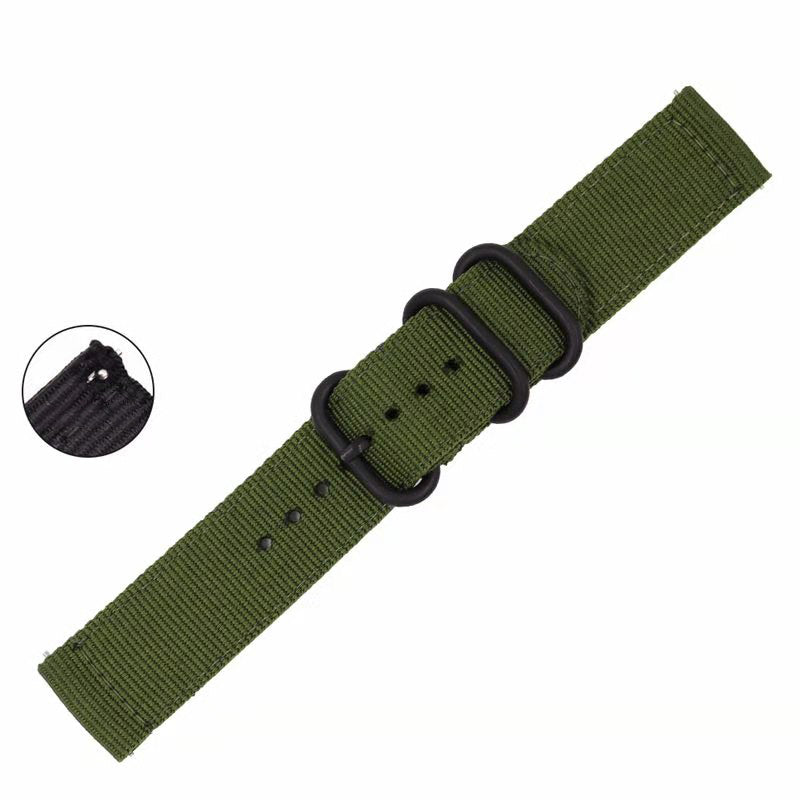 20mm Nylon Watch Band Strap 20mm for Samsung Galaxy Watch4 Classic 46mm 42mm/Watch4 44mm 40mm/Watch Active 2/Huawei Watch GT 42mm