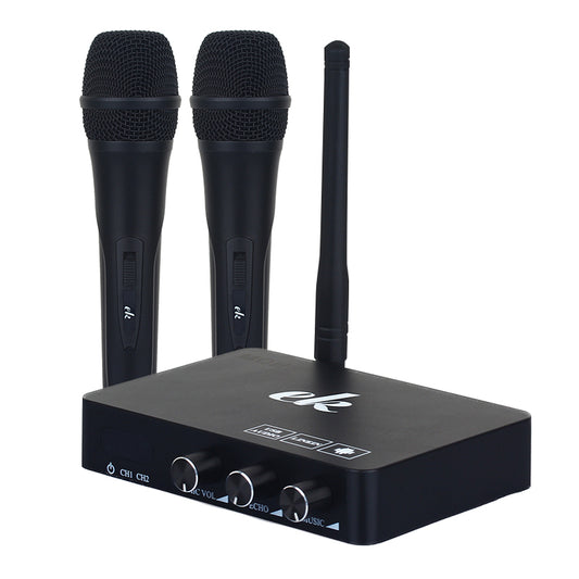 K2 Professional Wireless Microphone System for Karaoke Machine for Phone/TV/TV Box/PC