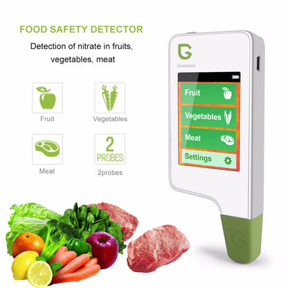 GREENTEST 2 Digital Food Nitrate Tester Fruit Vegetable Meat Nitrate Detection Safety - EU Plug