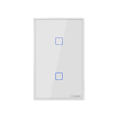 SONOFF T0US2C-TX 120 WiFi Smart Switch APP Remote Control for Alexa Google Home US Plug - 2 Gang