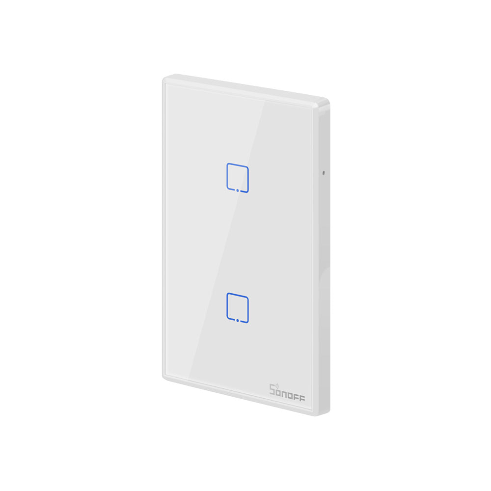 SONOFF T0US2C-TX 120 WiFi Smart Switch APP Remote Control for Alexa Google Home US Plug - 2 Gang