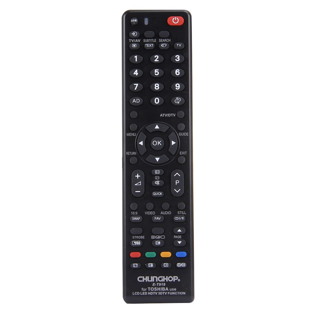 CHUNGHOP E-T919 Remote Controller Universal for Toshiba LED TV LCD TV HDTV 3DTV