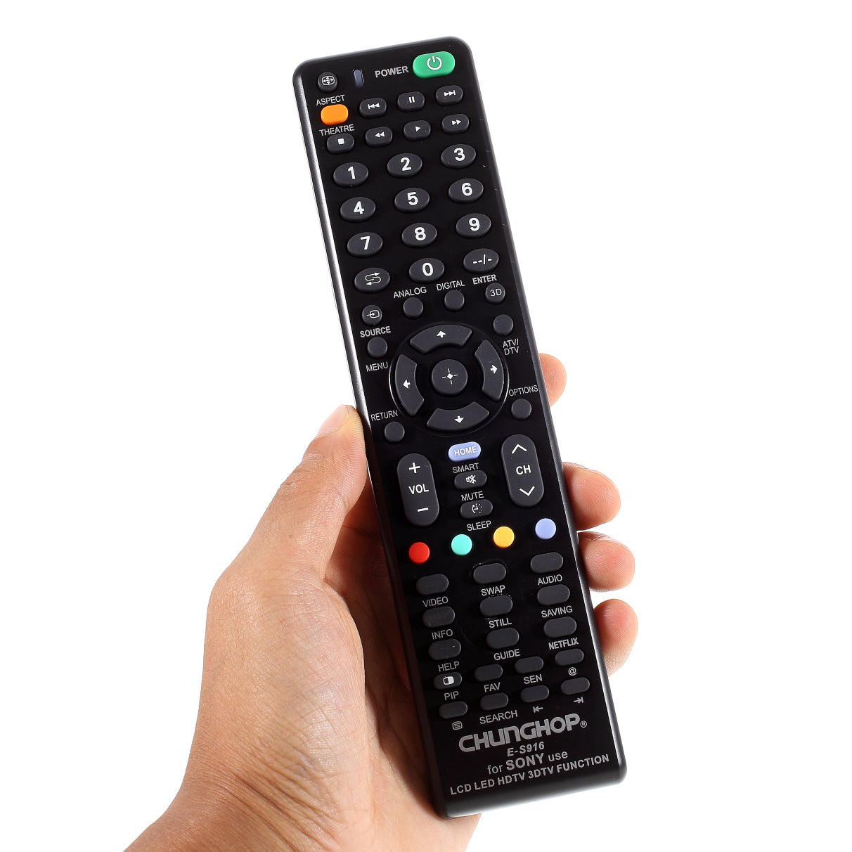 CHUNGHOP E-S916 Remote Control Universal for Sony LED TV LCD TV HDTV 3DTV