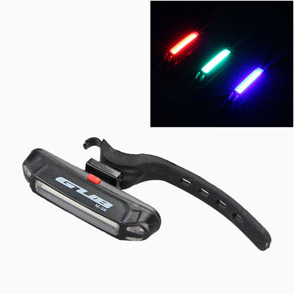 GUB M-38 Bicycle Bike LED Tail Light 3 Colors Warning Lamp USB Rechargeable Rear Light