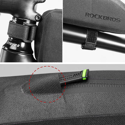 ROCKBROS 1L Bicycle Bags Waterproof Cycling Top Front Tube Frame Bag MTB Road Bike Pannier