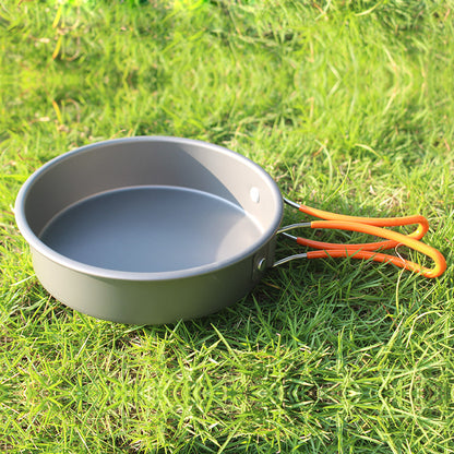 AOTU WH200 7PCS/Pack Outdoor Camping Picnic Cooking Set with Pots and Bowl