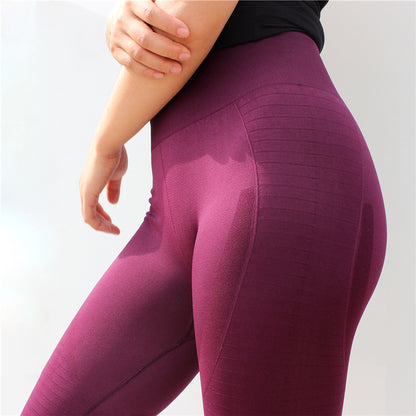 Women's Sport Leggings Hollow Out Fitness Gym Leggings Seamless Slim Tights High Waist Yoga Pants