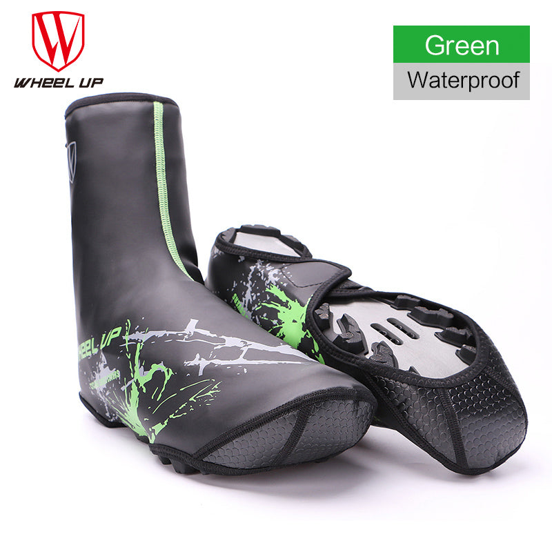 WHEEL UP Waterproof High Elasticity Highway Cycling High Boots Rain Warm Shoe Covers