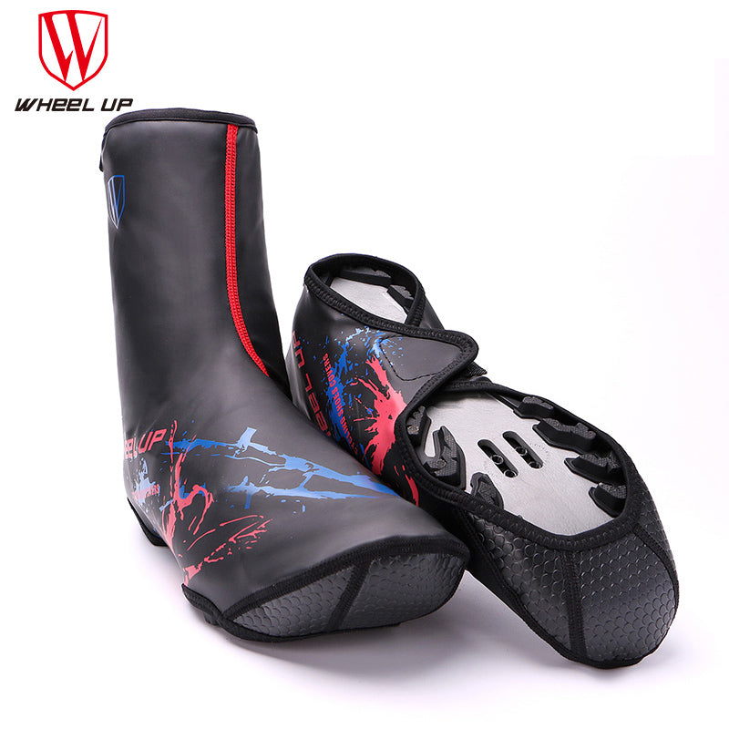 WHEEL UP Waterproof High Elasticity Highway Cycling High Boots Rain Warm Shoe Covers