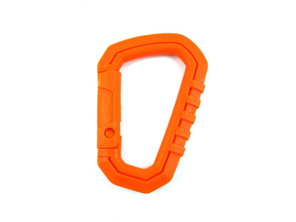 4 Pcs AOTU D-Shape Hard Plastic Carabiner Clip PVC Spring Snap Hook Carabiner for Camping Hiking Everyday Use