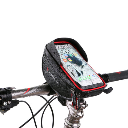 WHEEL UP Waterproof MTB Bike Top Tube Frame Handlebar 6 inch Touch Screen Mobile Phone Bag Bicycle Front Bag Cycling Pouch