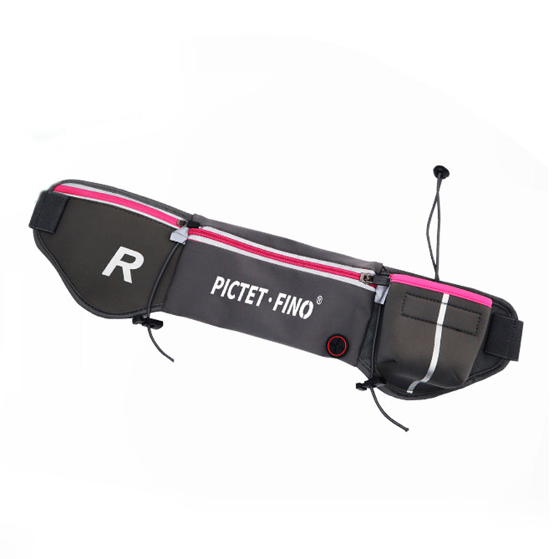 PICTET.FINO RH42 Zippered Waist Belt Bag for Traveling Running Jogging