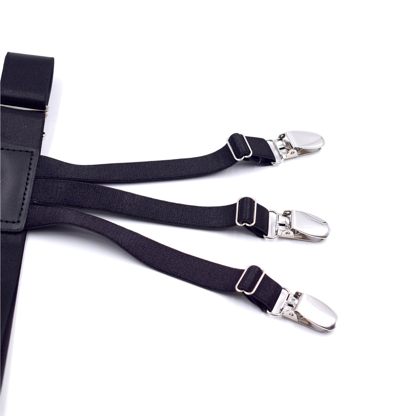 1 Pair Mens Shirt Stays Anti-Wrinkle Clip Thigh Suspender Belts Stay with 3 Locking Clamps